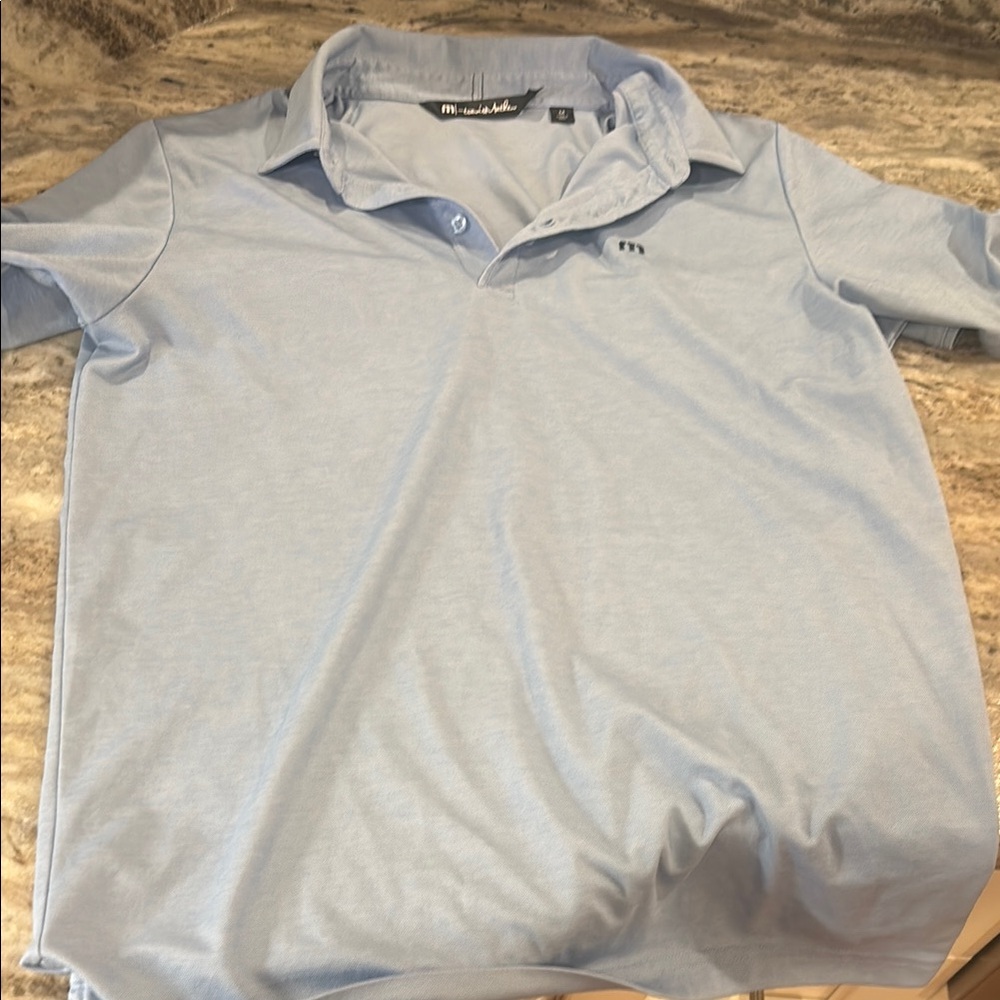 Travis Mathew Blue Polo Shirt Everyday Essential